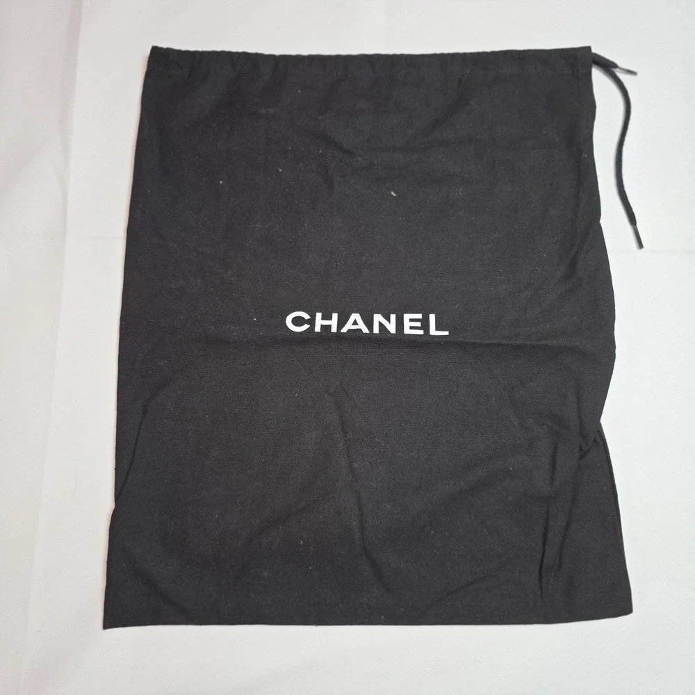 Vtg Authentic Chanel Velvet Necklace Jewelry Envelope Pouch 9